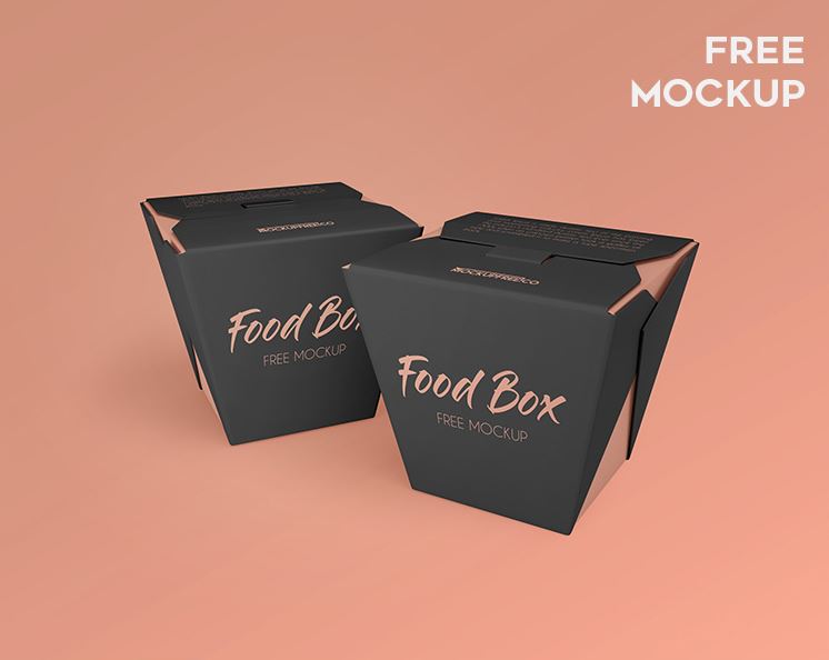 Food Box – 2 Free PSD Mockups