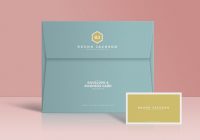 Free Envelope and Business Card Mockup