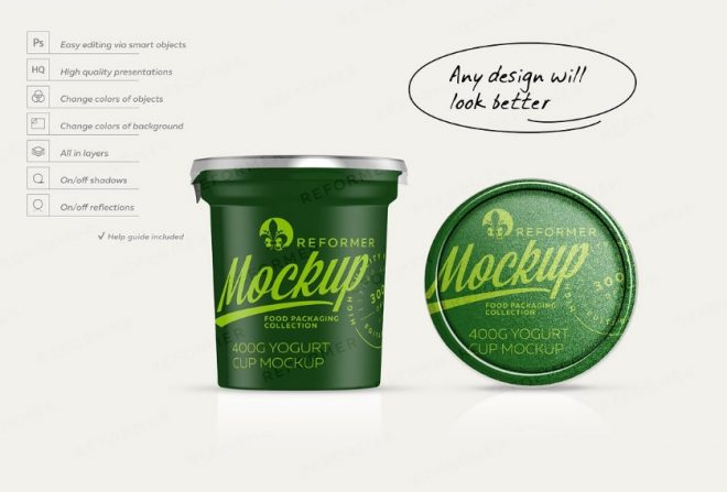 25+ Yogurt Mockup PSD Free Download for Branding - Graphic Cloud