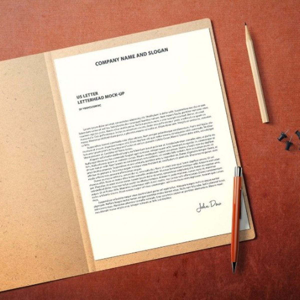 Download 8.676+ Free Download Mockup Letterhead - ideamockup