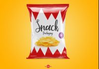 Layered Snack Packaging Mockup