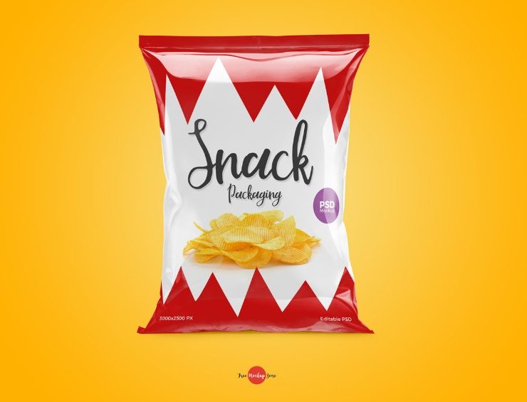 25+ Free Snack Packaging Mockup PSD for Branding