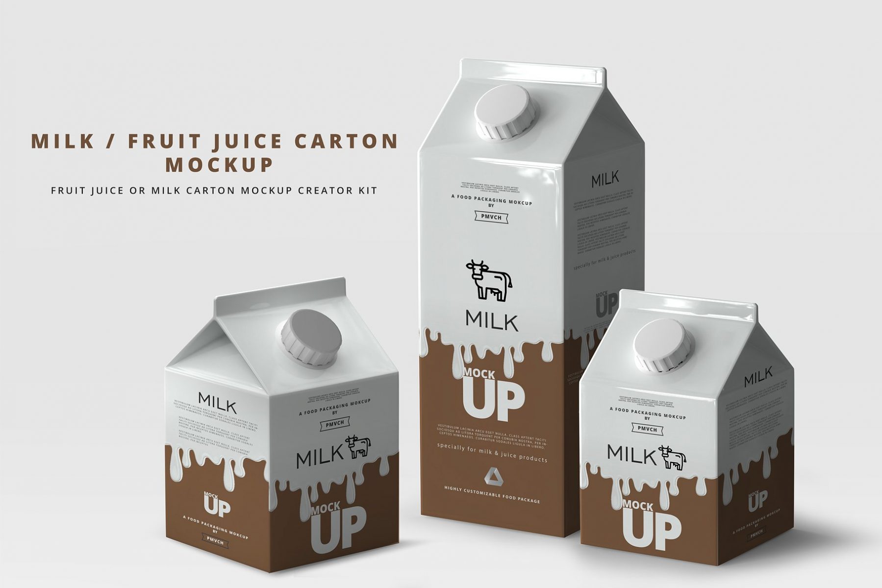 Milk Branding Mockup PSD