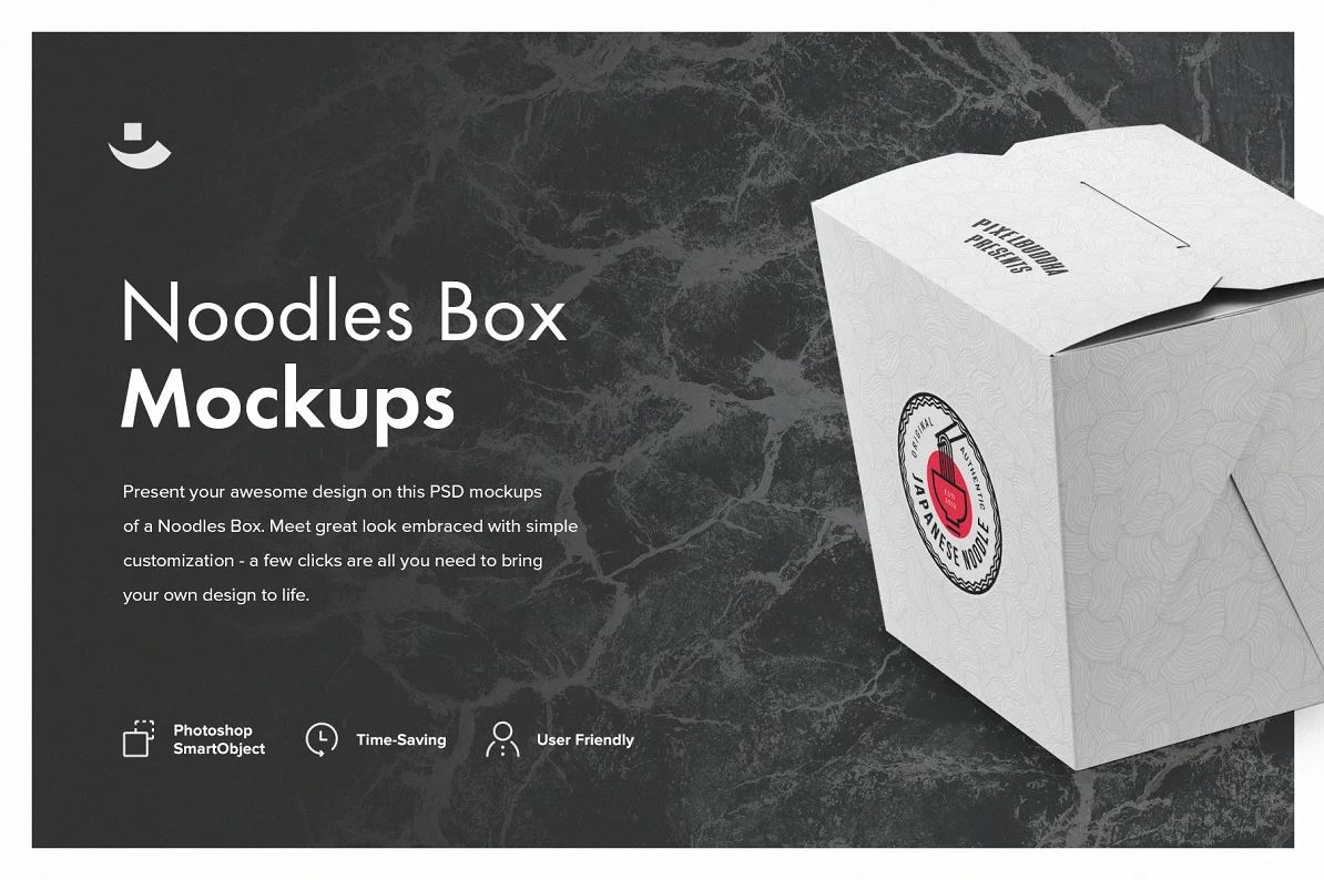 Noodles Box Mockup Set
