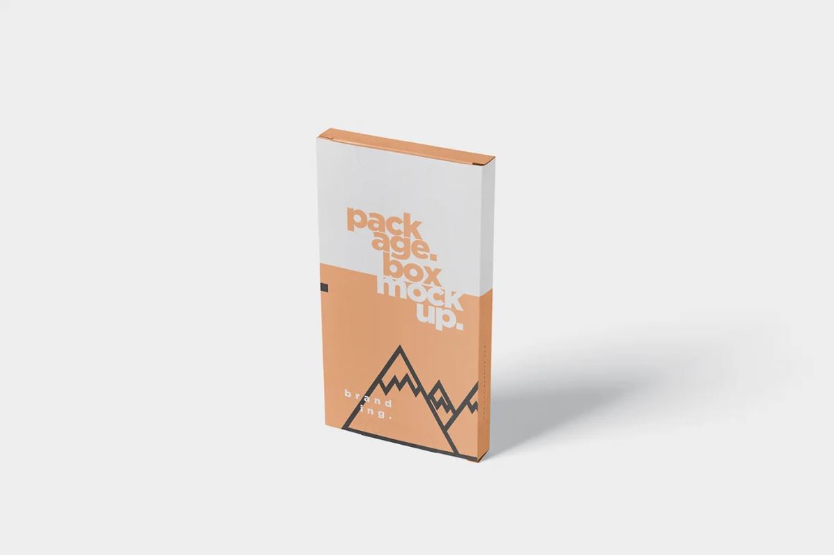 Package Box Mock-Up - Flat Rectangle