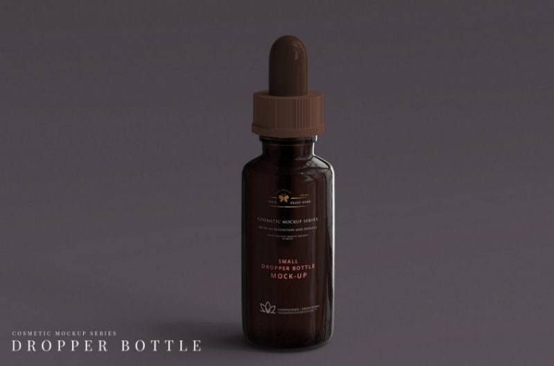 Photo Realistic Dropper Bottle Mockup