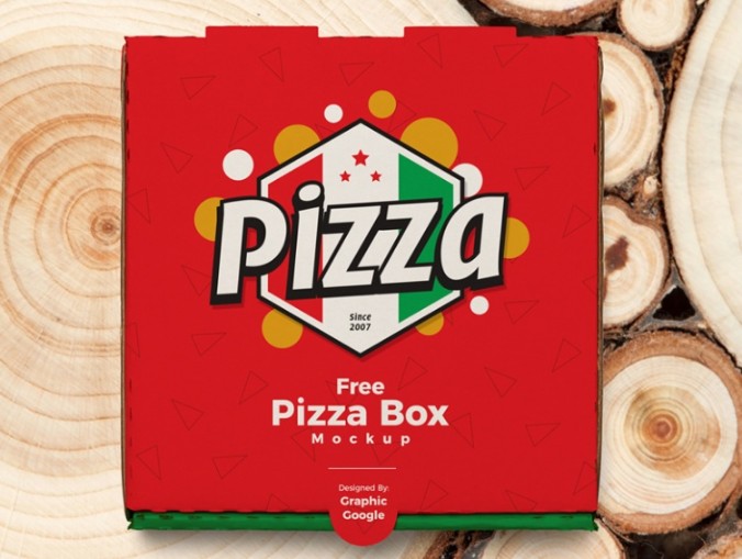 Pizza Packaging Mockup PSD 