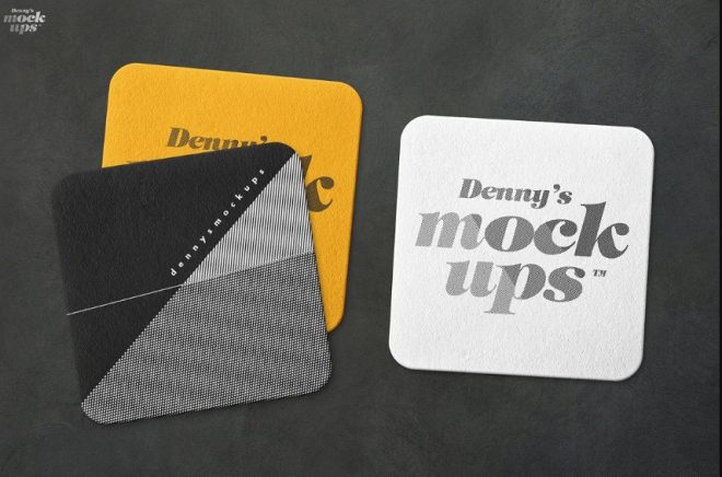 33+ Best Coaster Mockup PSD for Branding (2020) - Graphic Cloud