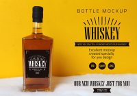 Regular Whisky Bottle Mockup