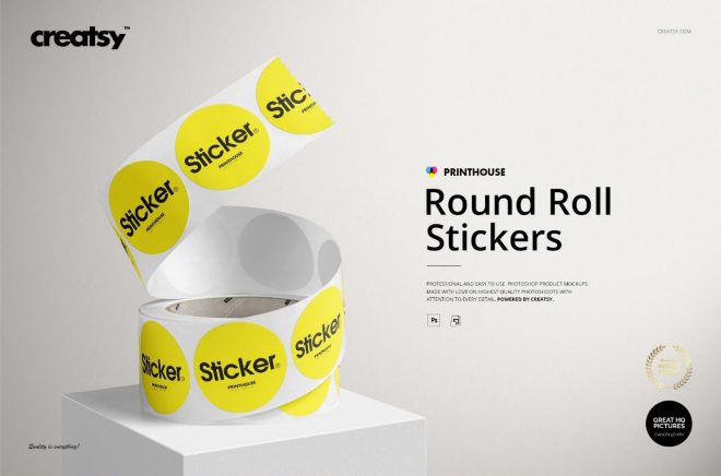 60+ Best Free Sticker Mockup PSD - 2024