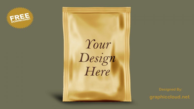 Free Sachet Mockup PSD Download for Packaging - Graphic Cloud