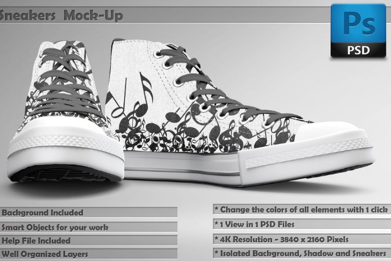 Sneakers Shoe Mockup PSD