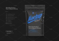 Stand Up Food Packaging Mockup PSD