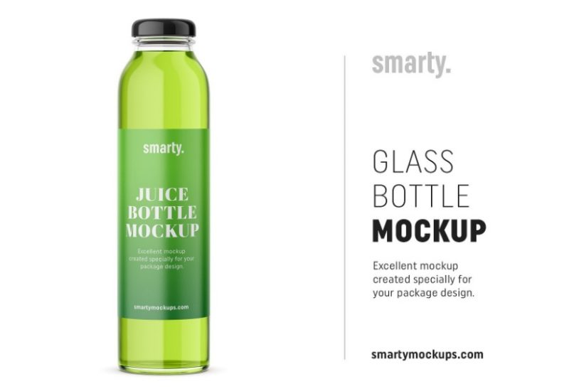 Transparent Guice Bottle Mockup PSD