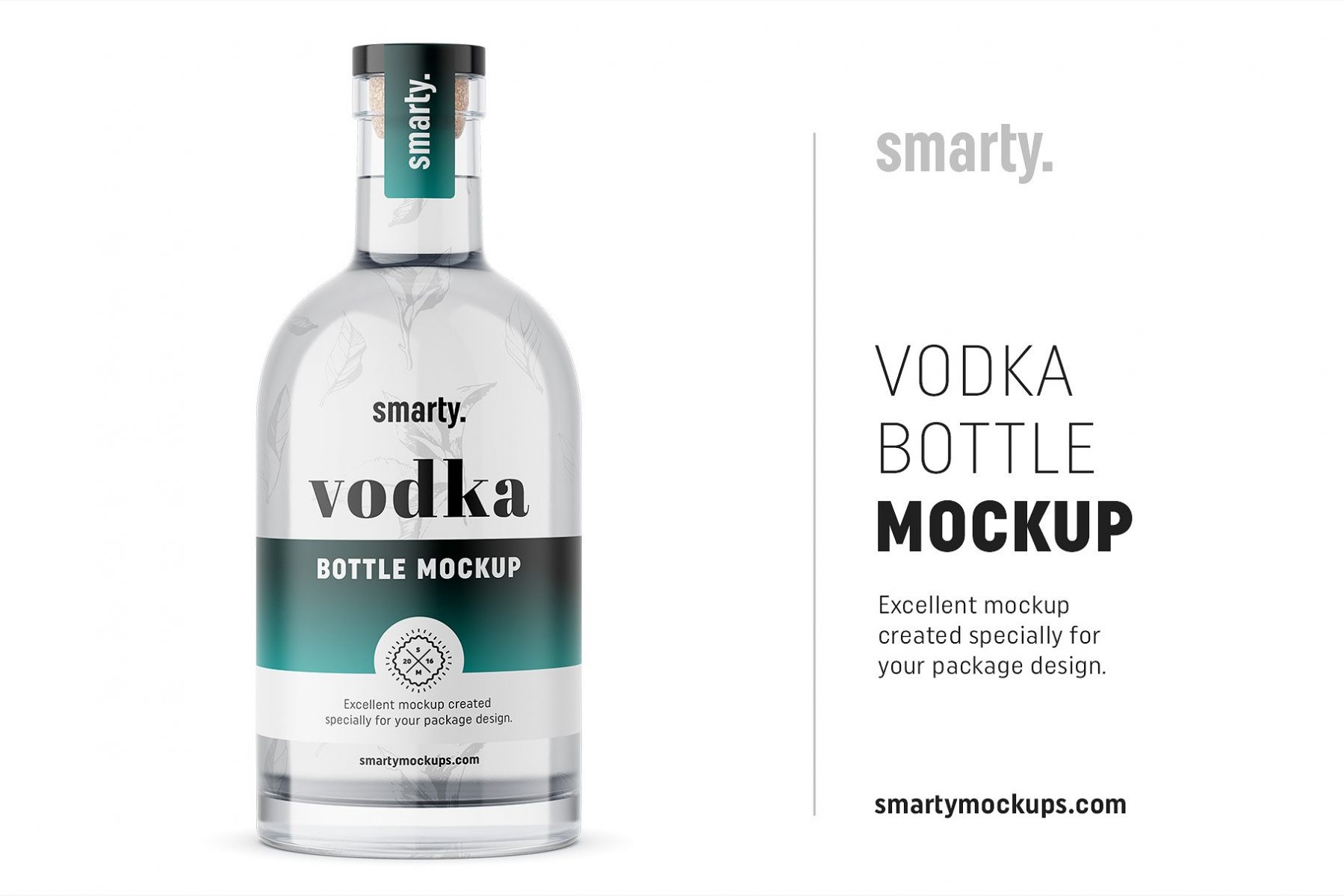 Vodka Label Mockup PSD