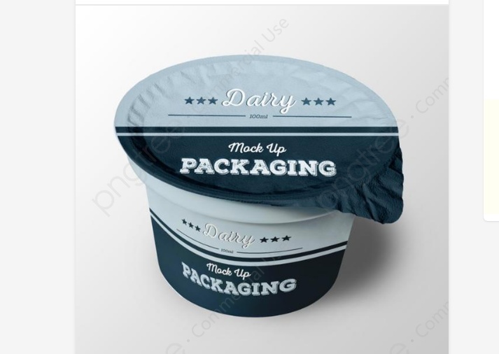 Yogurt Container Packing Mockup
