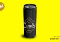 beer can mockup