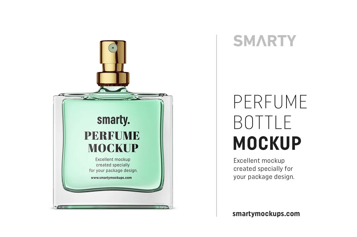 mockup perfume bottle