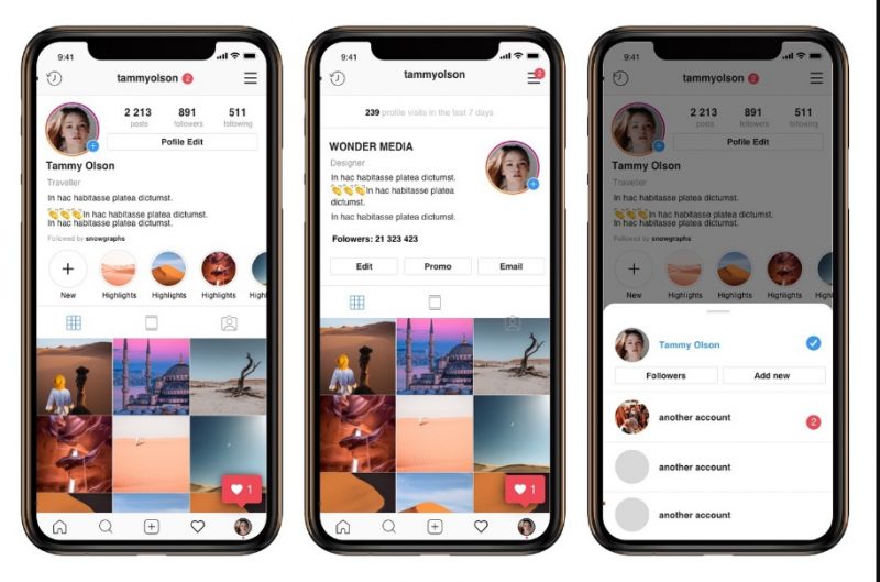 Instagram iphone mockup free Idea