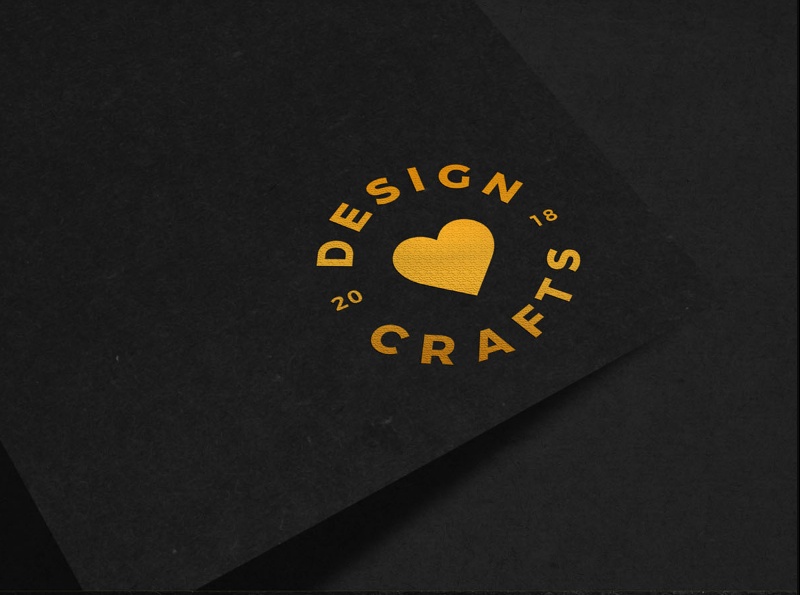 logo gold 3d mockup