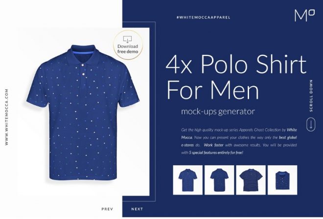 25+ Polo Shirt Mockup PSD Premium Download - Graphic Cloud