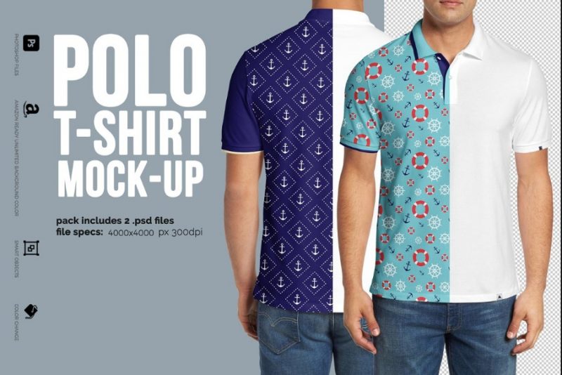 Amazon Ready Polo Shirt Mockup