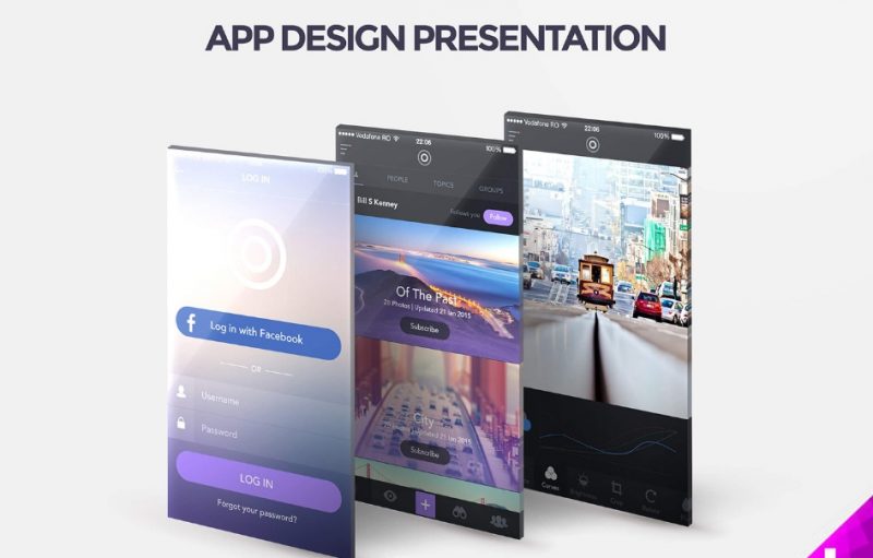 App Design Presentation Mockup