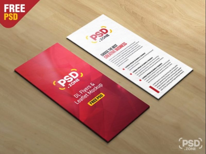 25 Free  Leaflet  Mockup  PSD  Download for Branding 