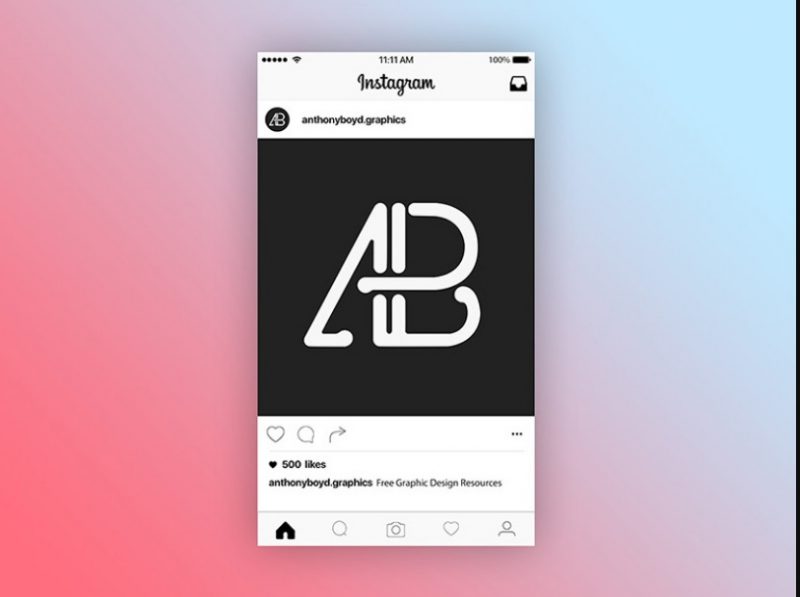 Editable Insta Profile Mockup