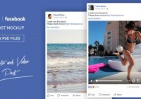 Facebook Post Mockup Free