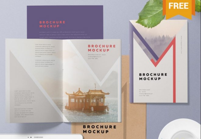 Download 15+ Free A5 Brochure Mockup PSD Download - Graphic Cloud