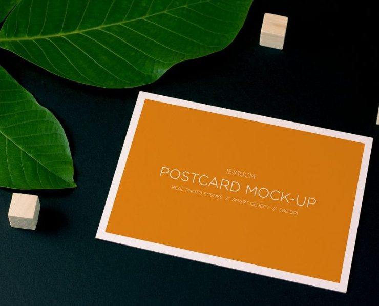 12+ Free Postcard Mockup PSD Download