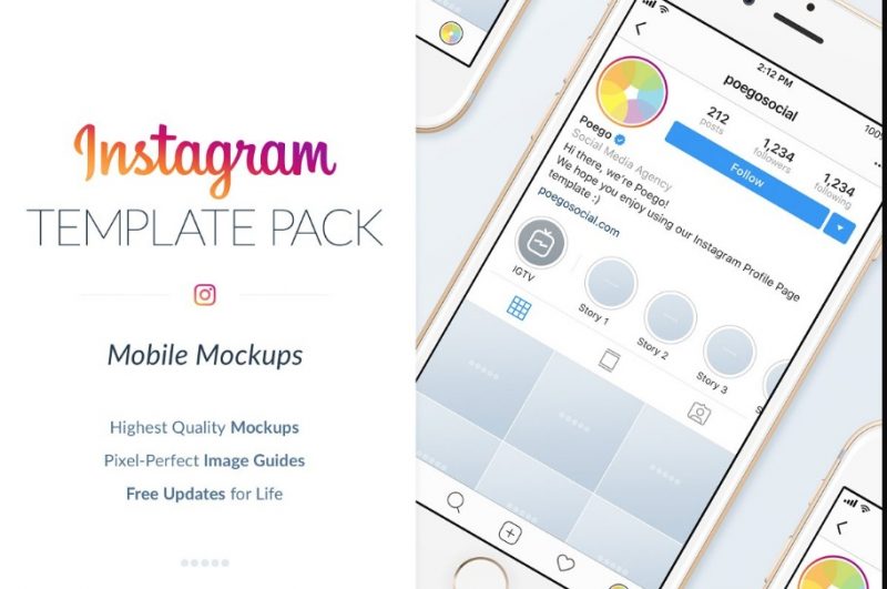 High Quality Instagram Mockup