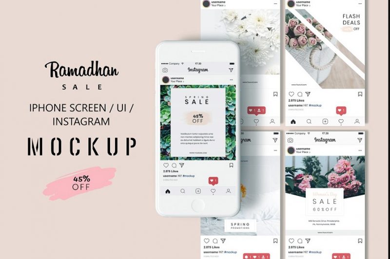 Download 41 Free Instagram Mockup Psd Template Updated 2021 Graphic Cloud