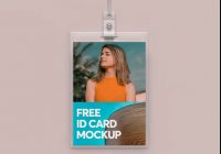 Minimal Free ID Card Mockup