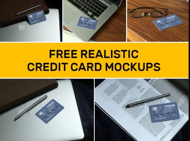 Realistic Free Credit Card Mockup