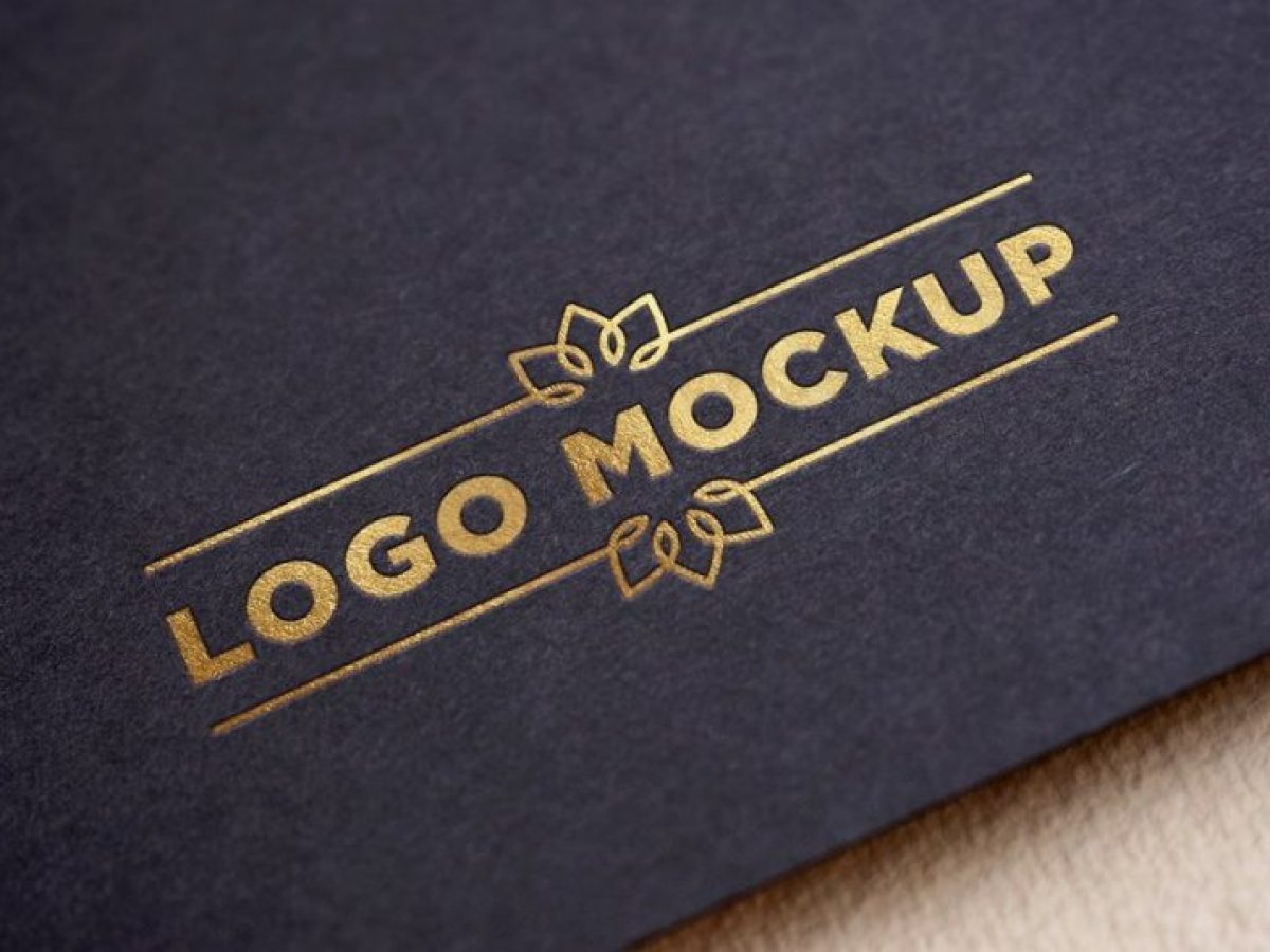 7 Gold Logo Mockup Psd Free Download Graphic Cloud
