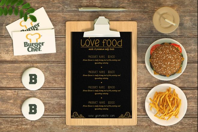 Download 30+ Restaurant Menu Mockup PSD Free - Graphic Cloud