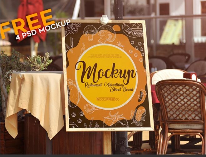 15+ Free Restaurant Mockup PSD for Branding - Graphic Cloud