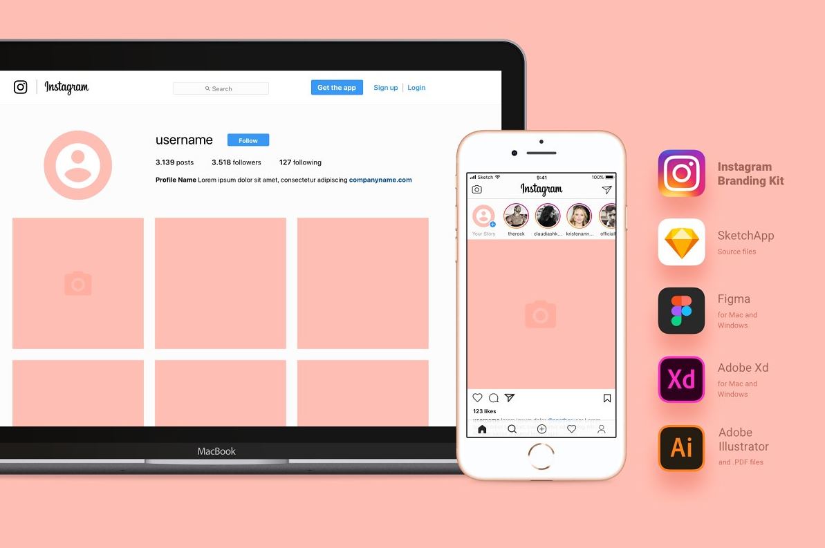 Instagram mockup generator free Idea