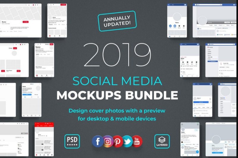 Social Media Mockup Bundle