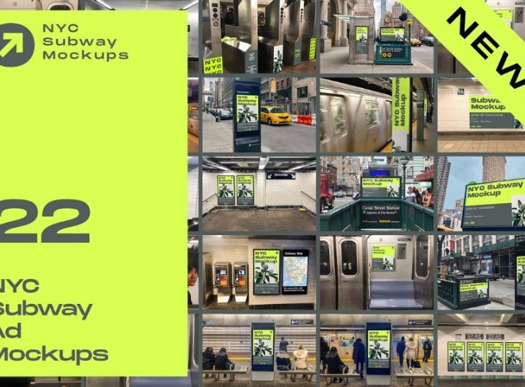 15+ Subway Ad Mockup PSD Presentation Download
