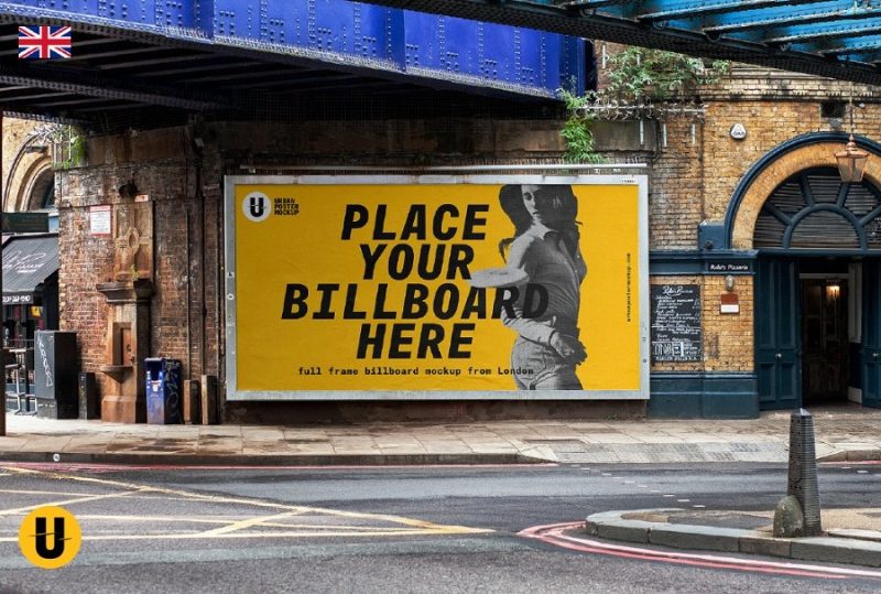 Urban Billboard Mockup PSD