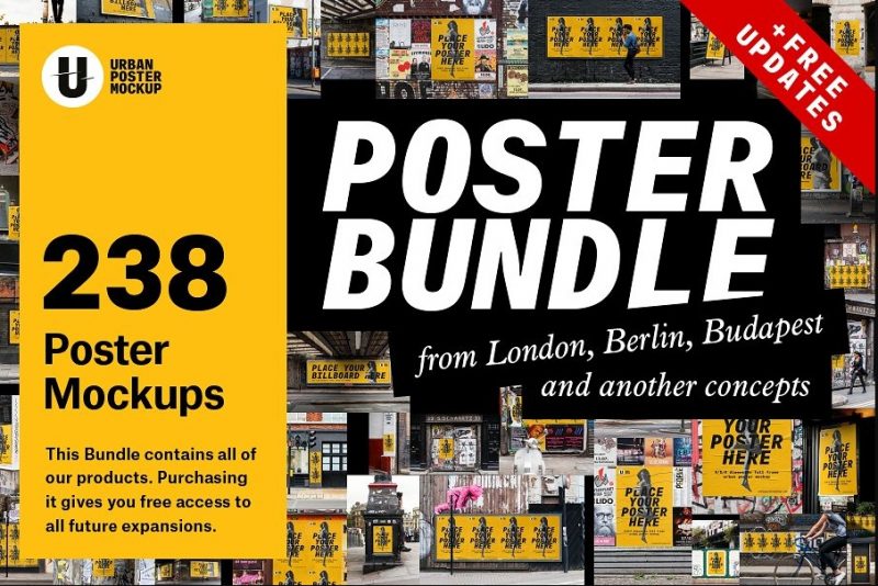 Download 56+ Best Free Urban Poster Mockup PSD Templates - Graphic ...