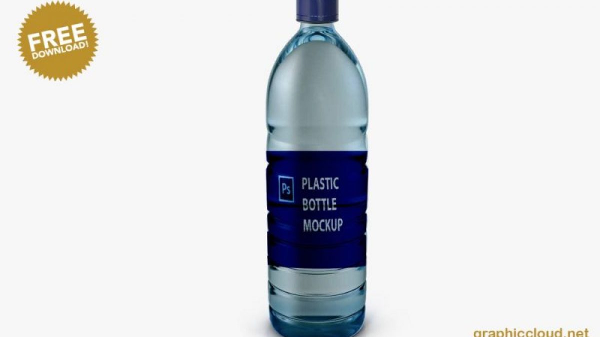 Download Free Water Bottle Label Mockup Psd Download Graphic Cloud