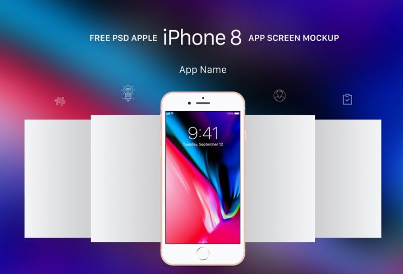 iPhone App Mockup Free