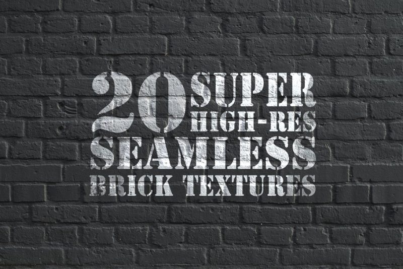 20 High Resolution Seamless Brick Texture