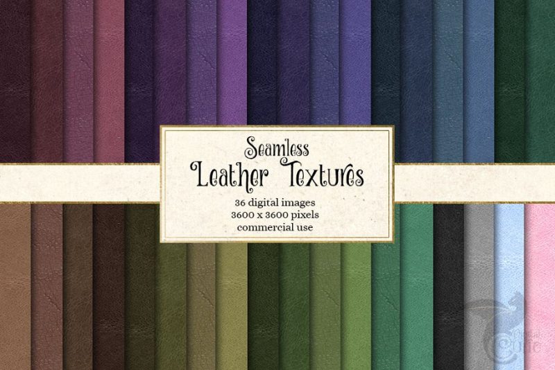 36 Seamless Leather Textures Collection