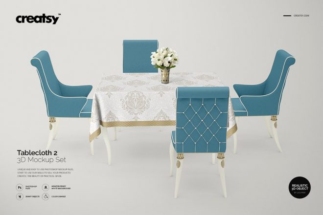 Download 12+ Tablecloth Mockups PSD for Branding - Graphic Cloud