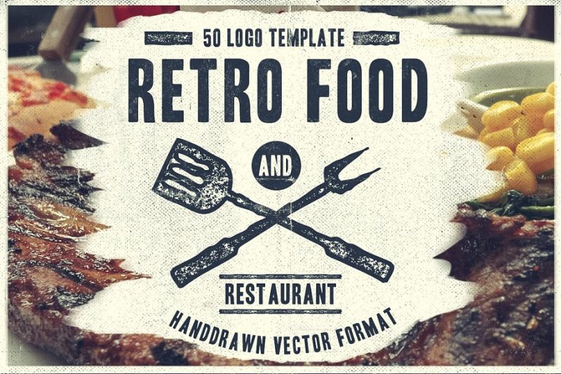 50 Retro Food Logo Designs